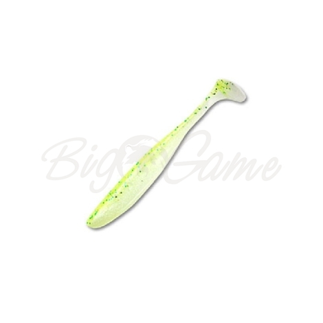 Виброхвост KEITECH Easy Shiner 4" (7 шт.) цв. PAL #02 Lime Chart Shad фото 1