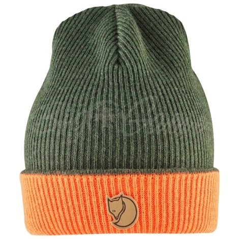 Шапка FJALLRAVEN Sormland Reversable Beanie цв. Dark Olive фото 1