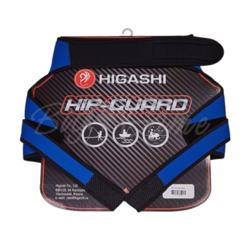 Сидушка HIGASHI Hip-Guard Защита неопреновая цвет черный / синий фото 1