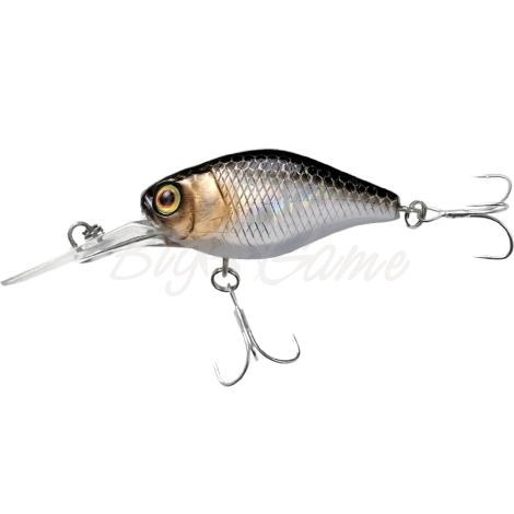 Воблер JACKALL D Chubby 38 Silent цв. hl silver & black фото 1