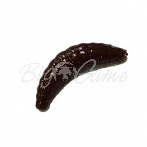 Червь TROUT ZONE Maggot 1,6" зап. сыр (10 шт.) цв. шоколад с блесткой фото 1