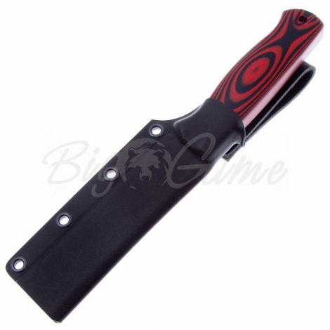 Нож OWL KNIFE Otus сталь N690 рукоять G10 черно-красная фото 2