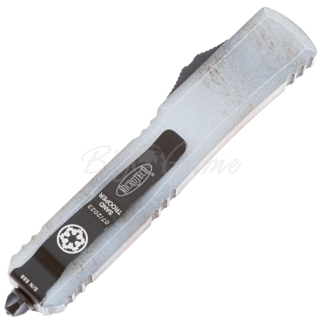 Нож автоматический MICROTECH Ultratech S/E сталь M390, рукоять алюминий цв. Белый фото 3