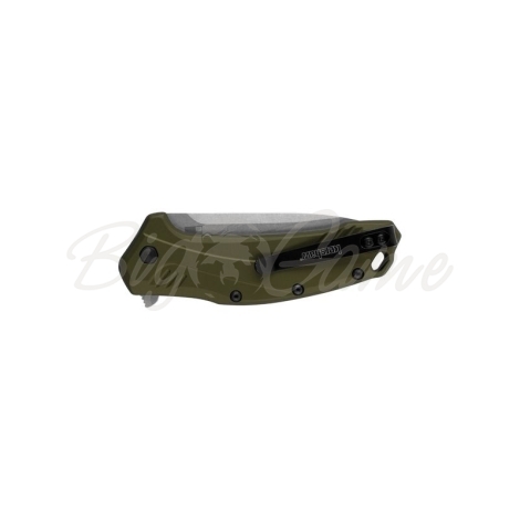 Нож складной KERSHAW Link  клинок CPM 20CV/stonewash,рукоять алюминий, цв. Олива фото 3