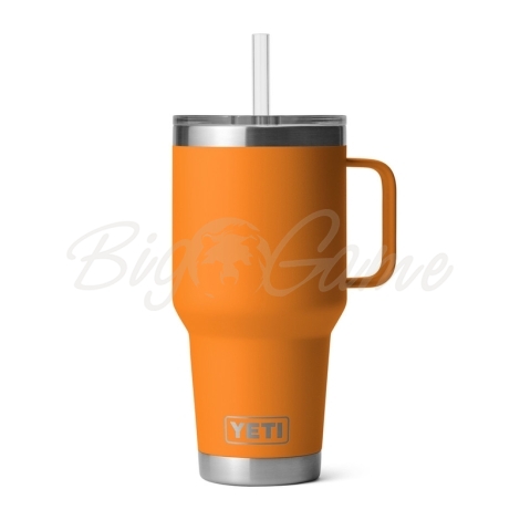 Термокружка YETI Rambler Straw Mug 994 цвет King Crab Orange фото 1