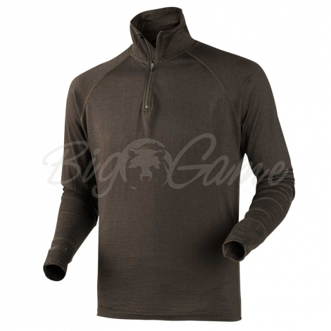 Водолазка HARKILA All Season Shirt Zip-Neck цвет Shadow brown фото 1