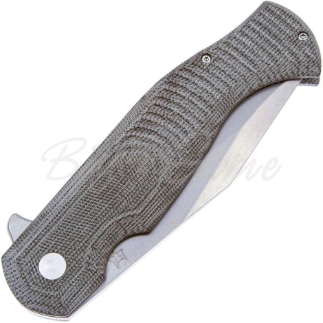Нож складной полуавтоматический FOX KNIVES Eastwood Tiger сталь D2 рукоять Микарта цв. Зеленый фото 4
