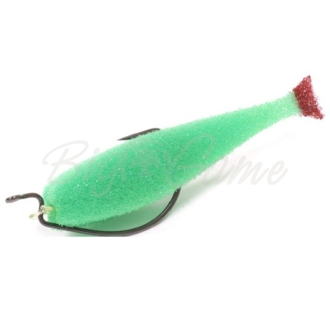 Поролоновая рыбка LEX Classic Fish 10 OF2 GB (зеленое тело / красный хвост) фото 1