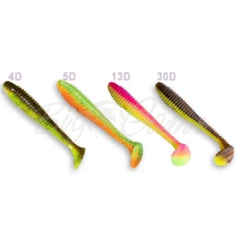 Виброхвост CRAZY FISH Vibro Fat 4,7" (4 шт.) зап. кальмар код цв. M117 фото 1
