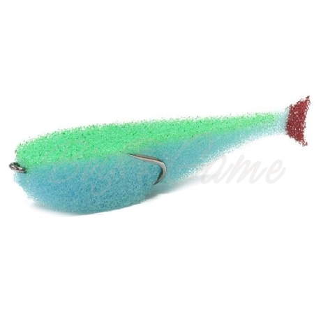Поролоновая рыбка LEX Classic Fish CD UV 9 BLGB (синее тело / зеленая спина / красный хвост) фото 1
