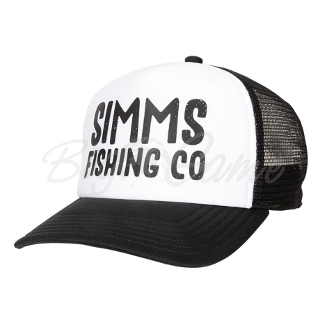 Кепка SIMMS Small Fit Throwback Trucker цвет Черно-белый фото 1