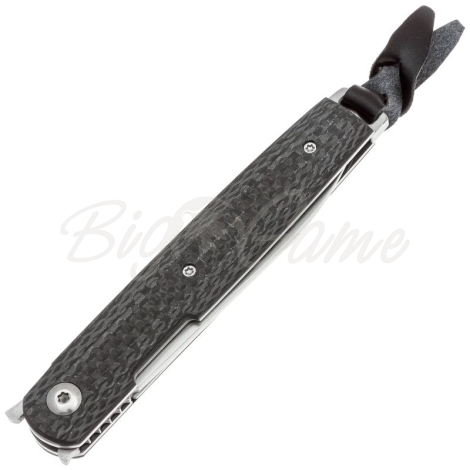 Нож складной полуавтоматический BOKER LRF Carbon сталь VG-10 рукоять Карбон цв. Черный фото 4