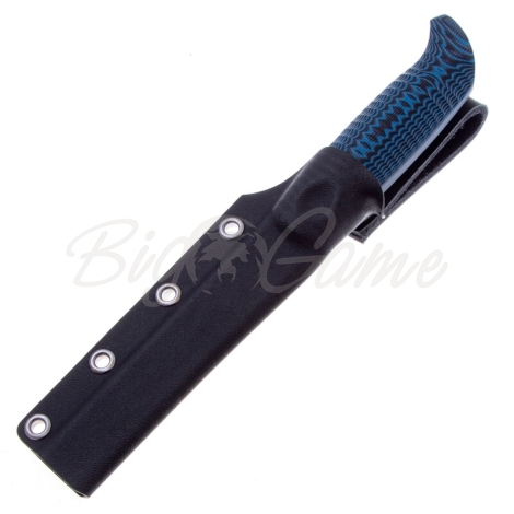 Нож OWL KNIFE Otus сталь N690 рукоять G10 черно-синяя фото 3