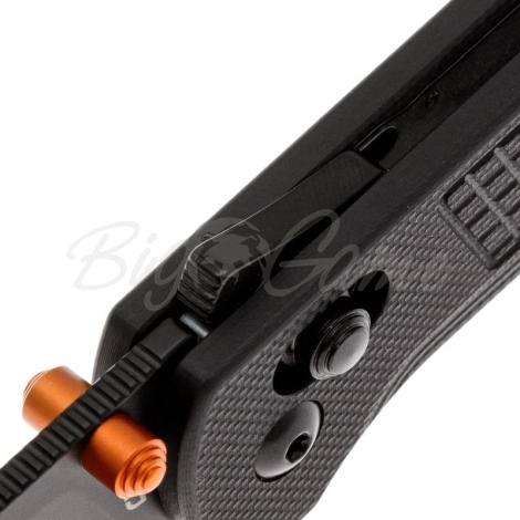 Нож складной полуавтоматический CJRB Bolt сталь AR-RPM9 рукоять стеклотекстолит G10 цв. Черный фото 4