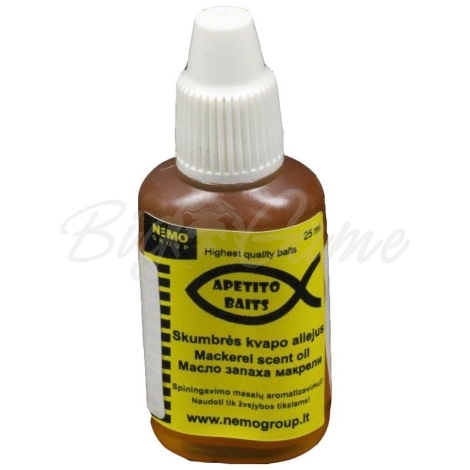 Аттрактант APETITO BAITS Mackerel scent oil (флакон 25 мл) фото 1