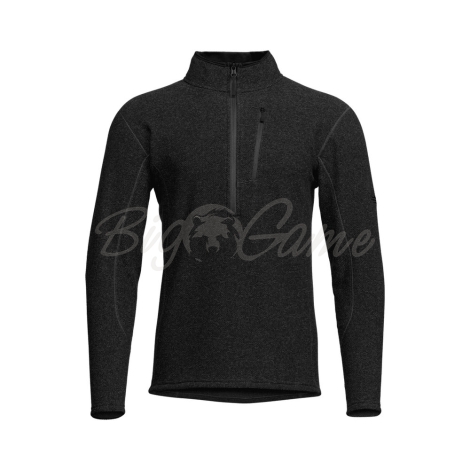 Толстовка SITKA Snowcrest Half-Zip Fleece Pullover цвет Black Heather фото 1