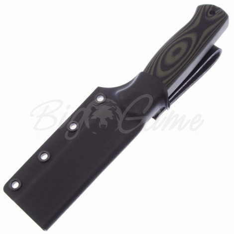 Нож OWL KNIFE Hoot сталь M390 рукоять G10 черно-оливковая фото 2