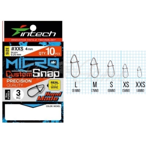 Застежка INTECH Micro Custom Snap р. XXS (10 шт.) фото 1