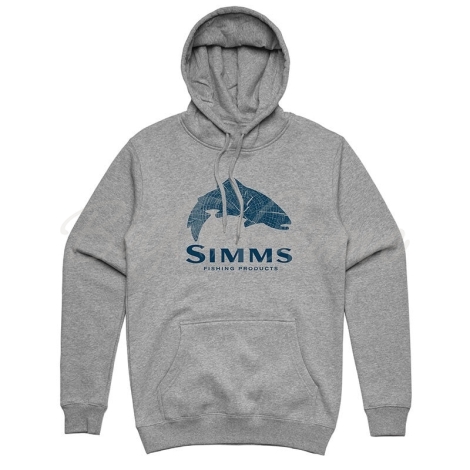 Толстовка SIMMS Wood Trout Fill Hoody цвет Grey Heather фото 1