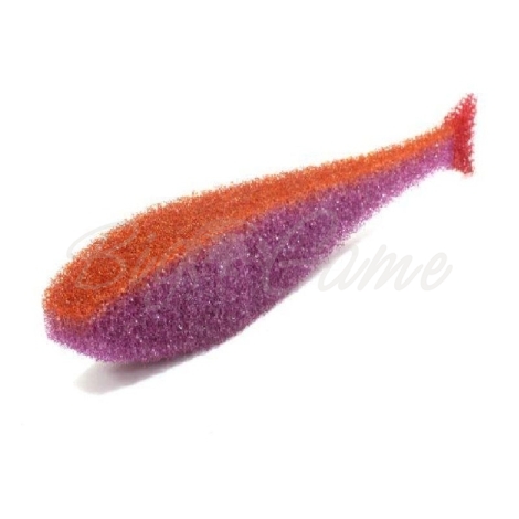 Поролоновая рыбка LEX Classic Fish NO 9 POB (фиолетовое тело / оранжевая спина / красный хвост) фото 1