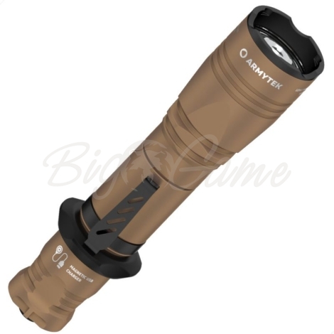 Фонарь тактический ARMYTEK Dobermann Pro Magnet USB Теплый цвет Sand фото 3