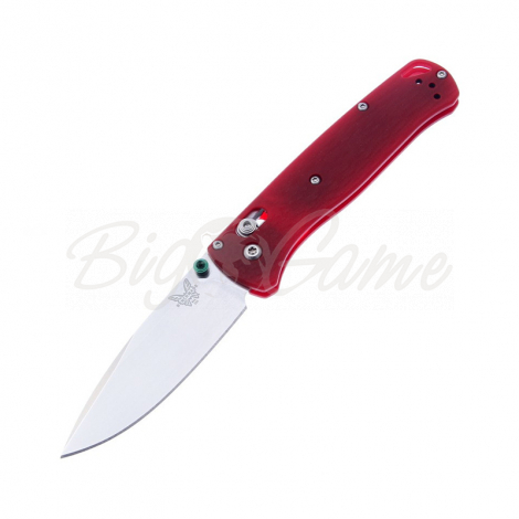 Нож складной BENCHMADE Bugout сталь S30V рукоять красная G10 фото 1