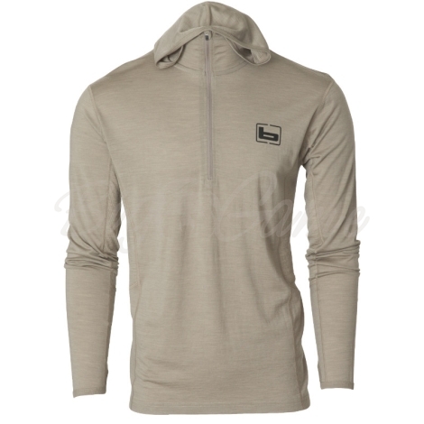 Худи BANDED Base Merino Wool Hoodie 180 г цвет Lt. Chocolate фото 1