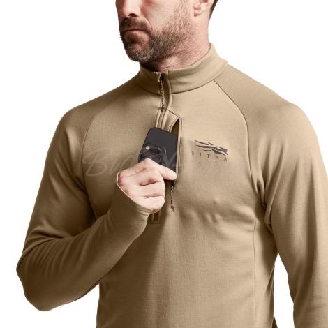 Водолазка SITKA Core Merino 330 Half-Zip цвет Colt фото 3