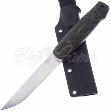 Нож OWL KNIFE North Грибок сталь N690 рукоять G10 черно-оливк фото 3