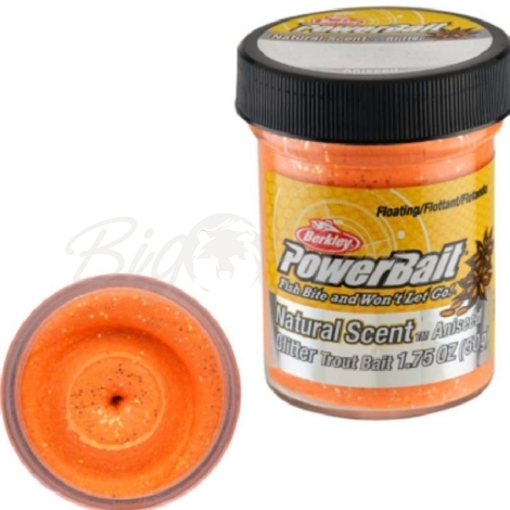 Паста форелевая BERKLEY PowerBait Natural Scent Glitter фото 1