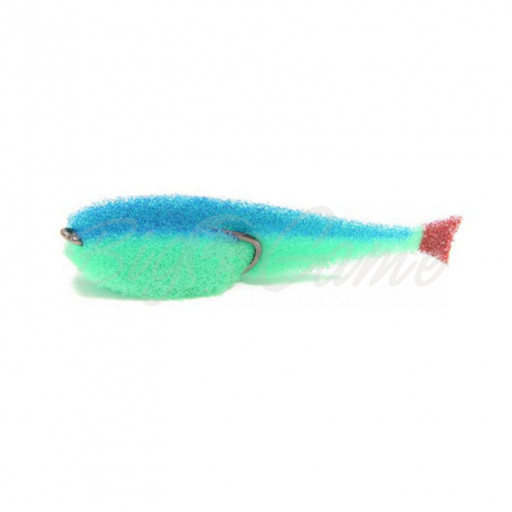 Поролоновая рыбка LEX Classic Fish CD UV 7 GBBLB (зеленое тело / синяя спина / красный хвост) фото 1