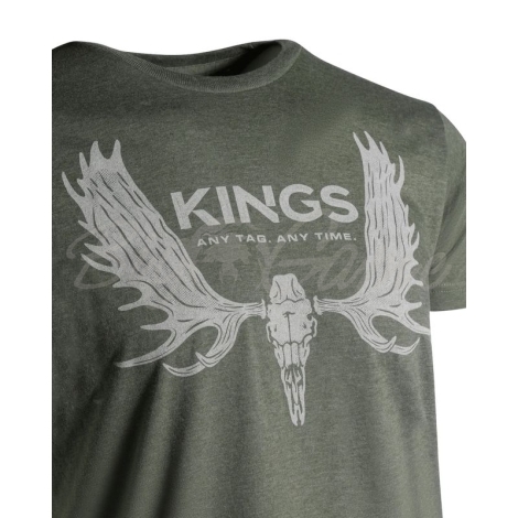 Футболка KING'S Paddle Tee цвет Heather Military Green фото 3