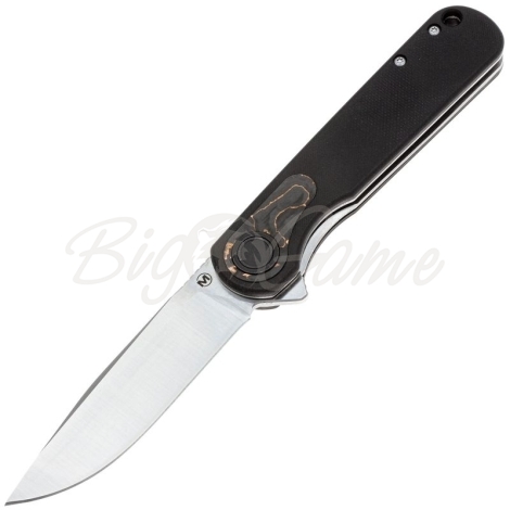 Нож складной полуавтоматический BOKER Braddock Black сталь 440B рукоять Стеклотекстолит G10 цв. Черный фото 1