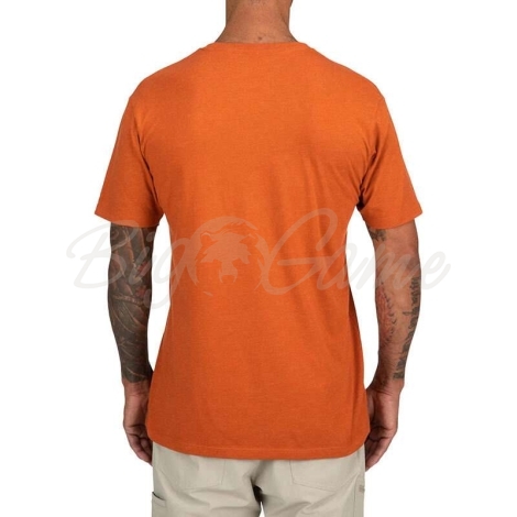 Футболка SIMMS Trout Outline T-Shirt цвет Adobe Heather фото 2