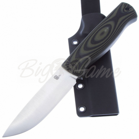 Нож OWL KNIFE Hoot сталь M390 рукоять G10 черно-оливковая фото 3