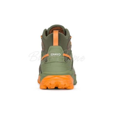 Кроссовки треккинговые AKU Flyrock Mid GTX цвет Military Green / Orange фото 5