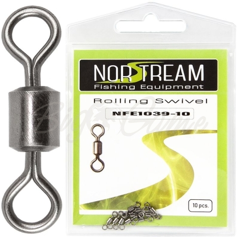 Вертлюг NORSTREAM Rolling swivel 1039 (10 шт.) № 10 фото 1