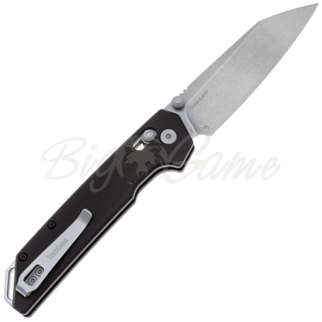 Нож складной KERSHAW Iridium Reverse Tanto сталь D2 укоять Алюминий цв. Черный фото 5