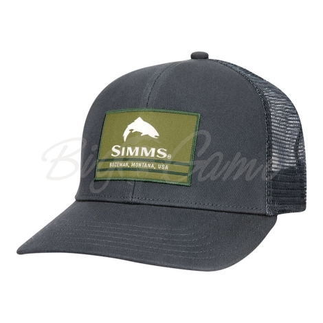 Кепка SIMMS Original Patch Trucker цвет Carbon фото 1