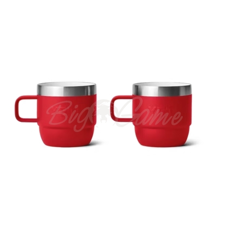 Набор кружек YETI Rambler Stackable Cups 177 (6 oz) цв. Rescue Red фото 2