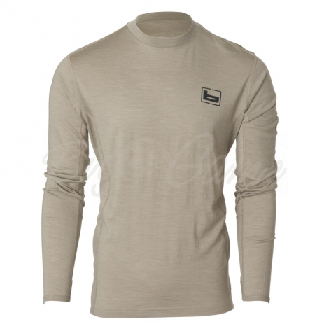 Термокофта BANDED Base Merino Wool Crew 180 г цвет Lt. Chocolate фото 1