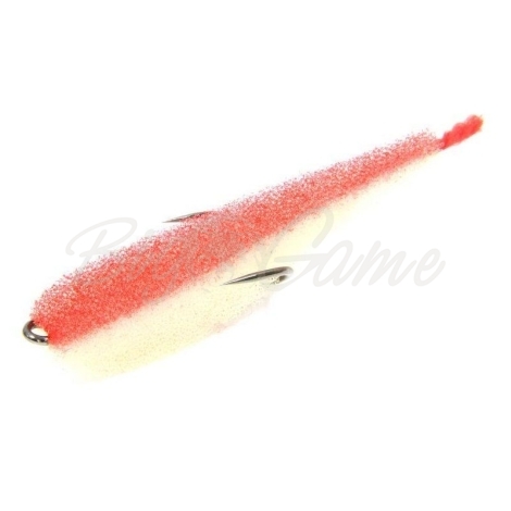 Поролоновая рыбка LEX Zander Fish 5,5 WRB (белое тело / красная спина / красный хвост) фото 1