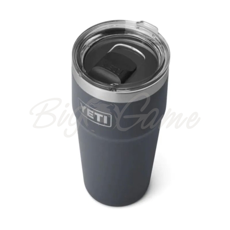 Термокружка YETI Rambler Pint 475 цвет Charcoal фото 2