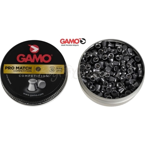 Пули для пневматики GAMO PRO Match 4,5 мм  (500 шт.) фото 1