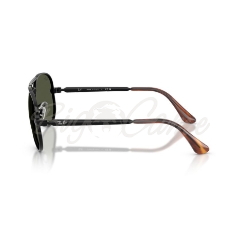 Очки солнцезащитные RAY-BAN RB3925 цв. Черный цв. ст. Зеленый фото 3