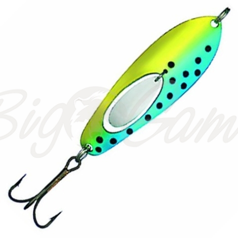 Блесна колеблющаяся KUUSAMO Taimen SUPER 75/17 код цв. GR/BLU/S  фото 1