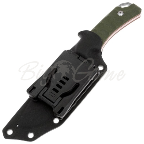 Нож с фиксированным клинком FOX KNIVES Lynx сталь D2 рукоять Стеклотекстолит G10 цв. Зеленый фото 3