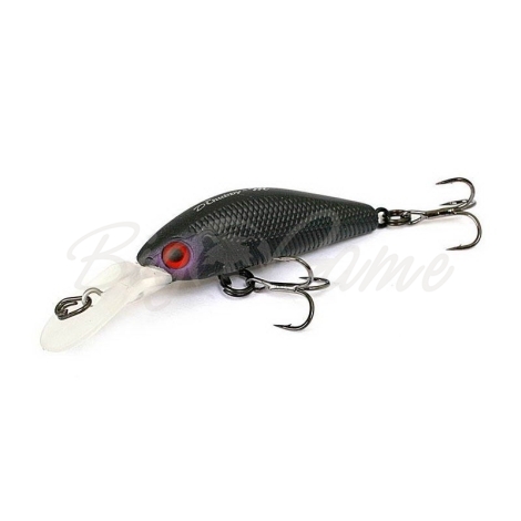 Воблер JACKALL Diving Chubby Minnow 35SP цв. mat black фото 2