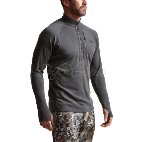 Водолазка SITKA Core Merino 220 Half-Zip цвет Lead фото 6