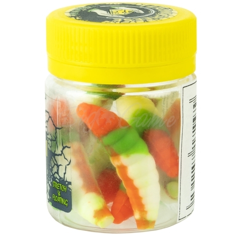 Личинка TERUKI Bro 3,8 см (8 шт.) зап. сыр цв. White/Green/Orange фото 1